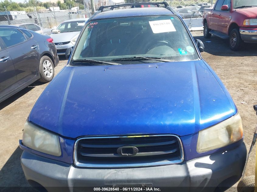 2003 Subaru Forester X VIN: JF1SG63613H755919 Lot: 39628540