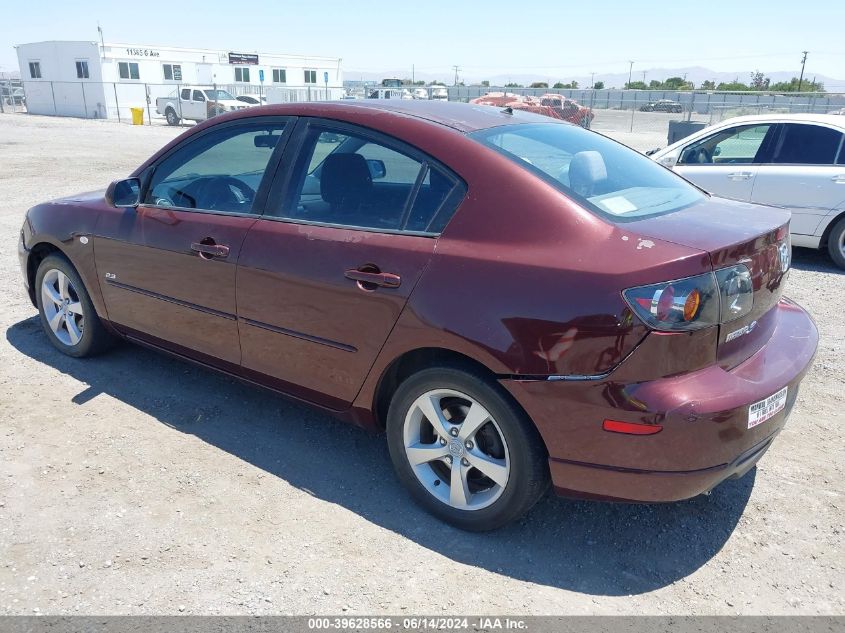 2006 Mazda Mazda3 S VIN: JM1BK123861518019 Lot: 39628566