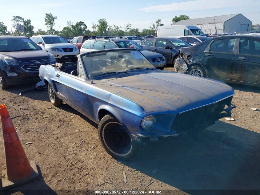 1968 Ford Mustang VIN: 8F03T185825 Lot: 39628572