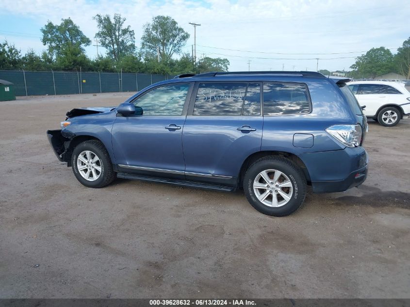 2012 Toyota Highlander Se V6 VIN: 5TDBK3EH0CS114813 Lot: 39628632