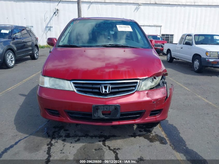 2002 Honda Odyssey Ex VIN: 2HKRL18612H532621 Lot: 39628650