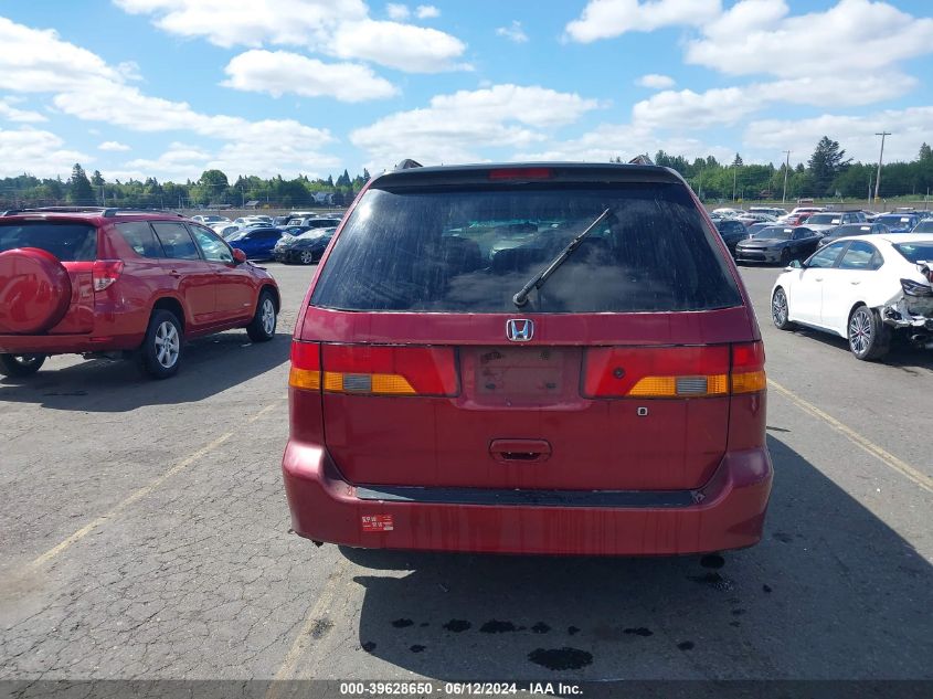 2002 Honda Odyssey Ex VIN: 2HKRL18612H532621 Lot: 39628650