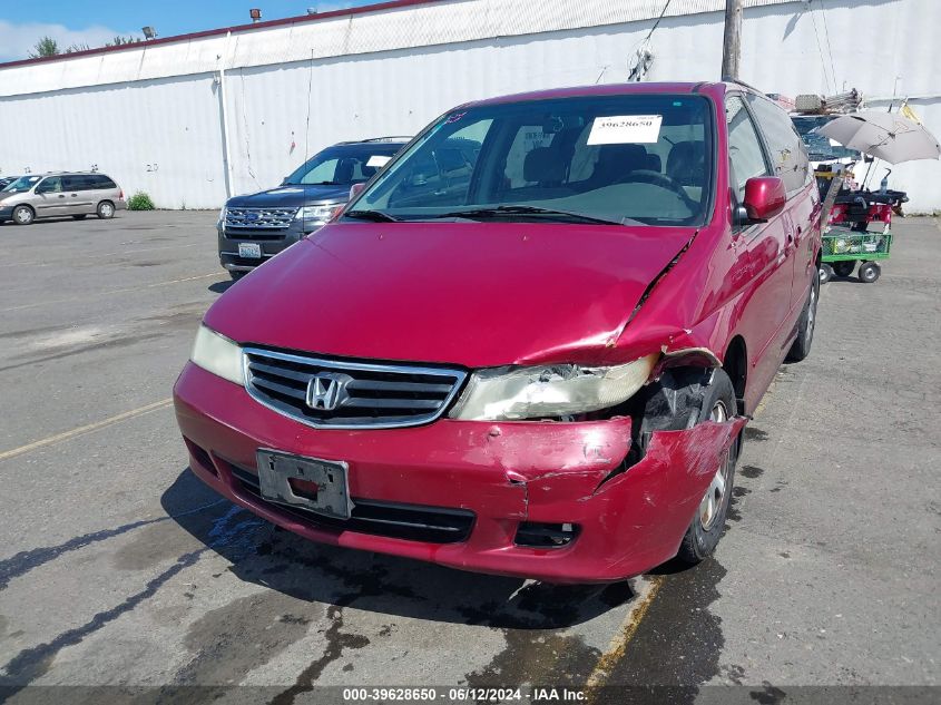 2002 Honda Odyssey Ex VIN: 2HKRL18612H532621 Lot: 39628650