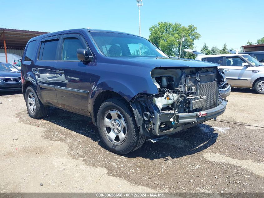 2011 Honda Pilot Lx VIN: 5FNYF4H26BB091391 Lot: 39628658