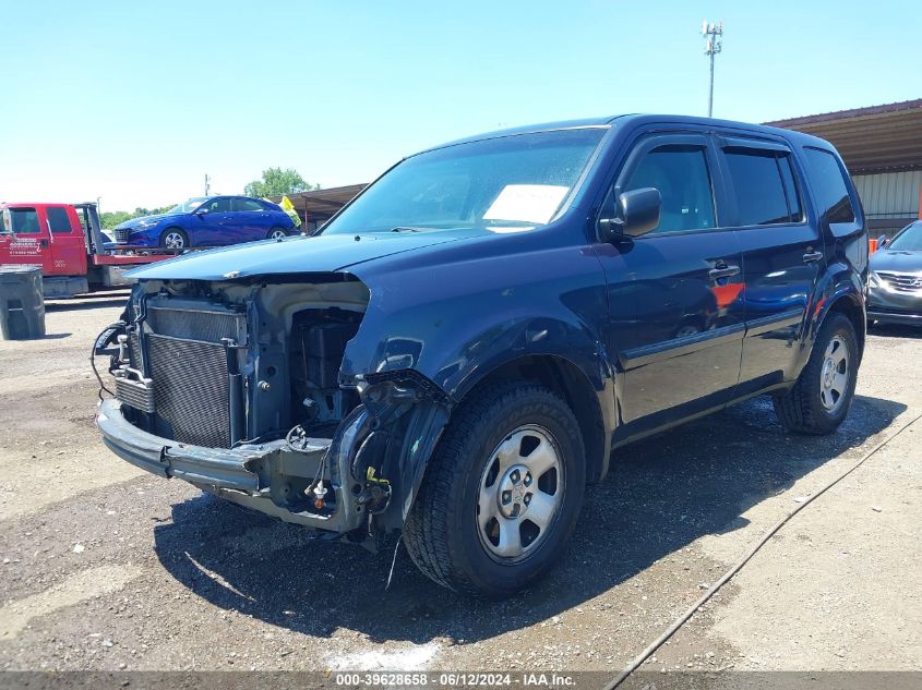 2011 Honda Pilot Lx VIN: 5FNYF4H26BB091391 Lot: 39628658