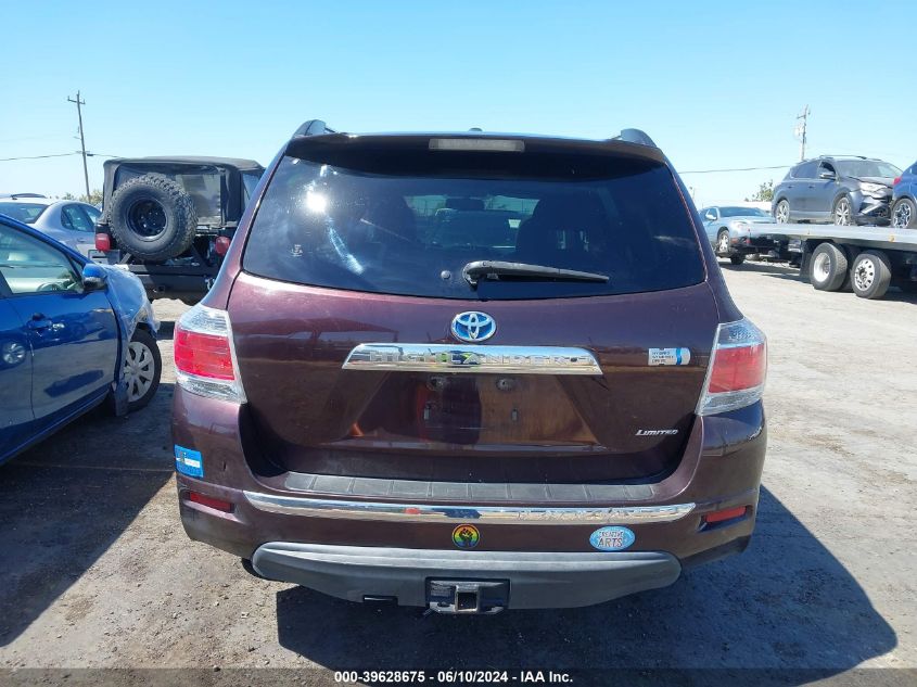 2011 Toyota Highlander Hybrid Limited V6 VIN: JTEDC3EH3B2000442 Lot: 39628675