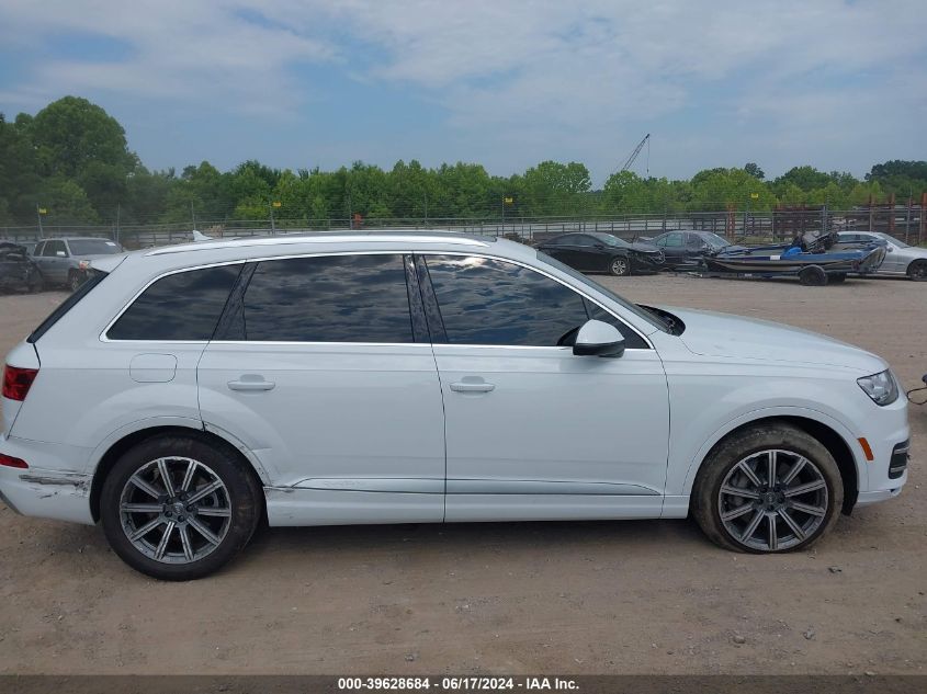 2018 Audi Q7 3.0T Premium VIN: WA1VAAF71JD021960 Lot: 39628684