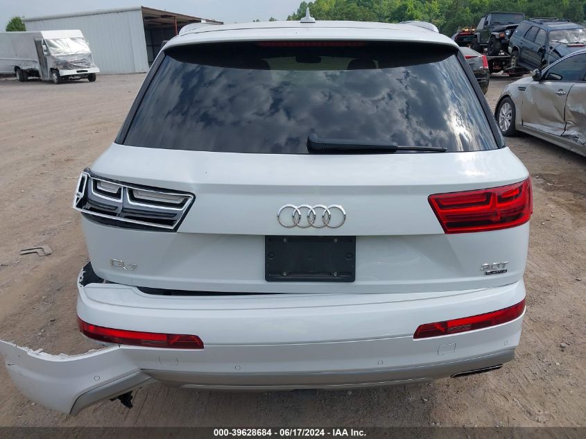 2018 Audi Q7 3.0T Premium VIN: WA1VAAF71JD021960 Lot: 39628684