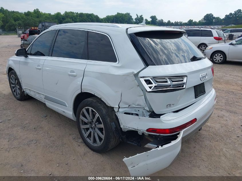 2018 Audi Q7 3.0T Premium VIN: WA1VAAF71JD021960 Lot: 39628684