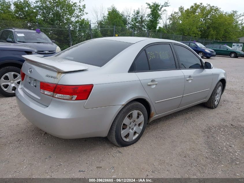 2006 Hyundai Sonata Gl VIN: KMHET46C56A083686 Lot: 39628685