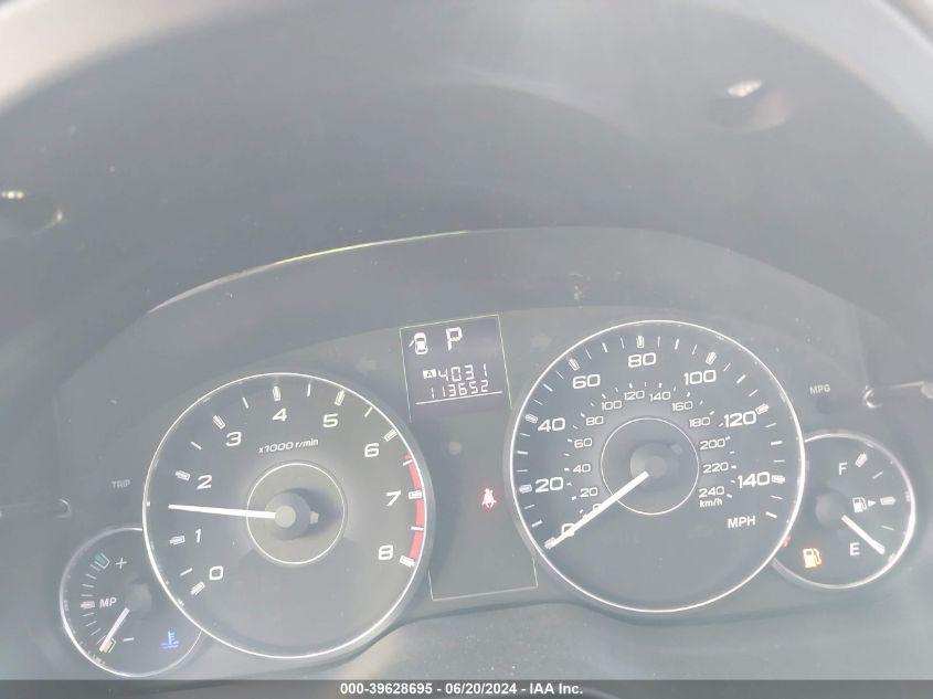 2012 Subaru Legacy 2.5I Premium VIN: 4S3BMCC66C3030637 Lot: 39628695