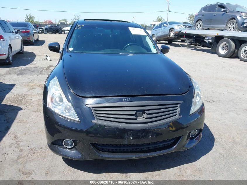 2013 Infiniti G37X VIN: JN1CV6ARXDM763126 Lot: 39628710