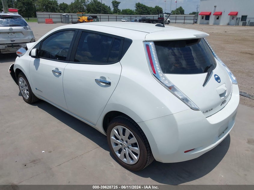 2015 Nissan Leaf S VIN: 1N4AZ0CP9FC314357 Lot: 39628725