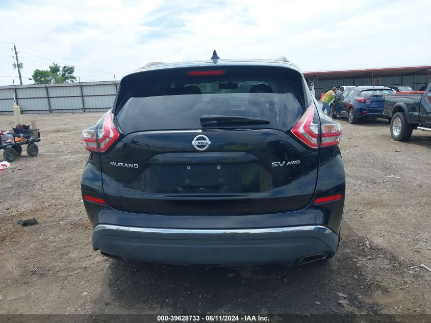 2018 Nissan Murano Sv VIN: 5N1AZ2MHXJN119602 Lot: 39628733