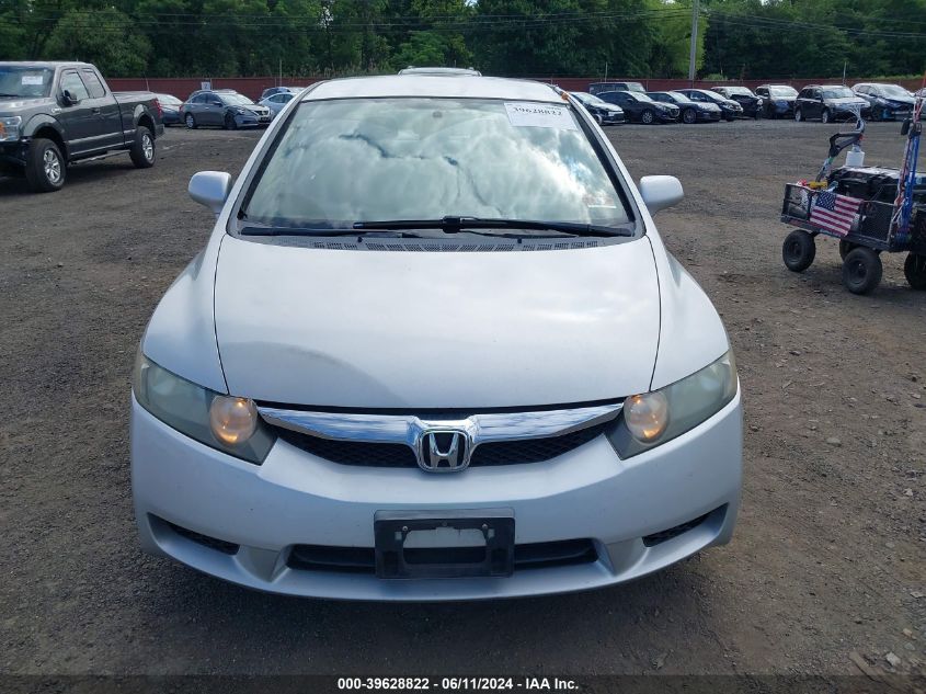 2009 Honda Civic Lx VIN: 2HGFA165X9H536058 Lot: 39628822