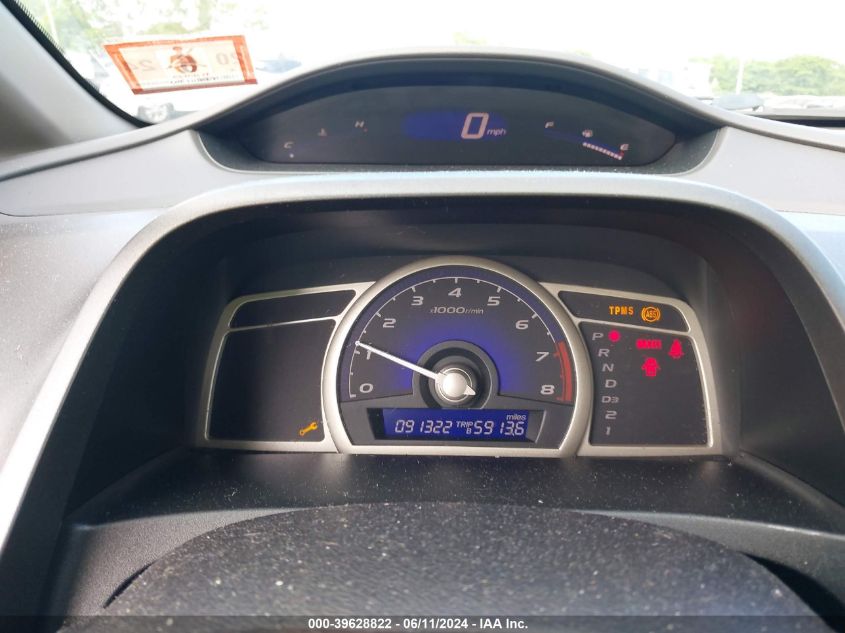 2009 Honda Civic Lx VIN: 2HGFA165X9H536058 Lot: 39628822