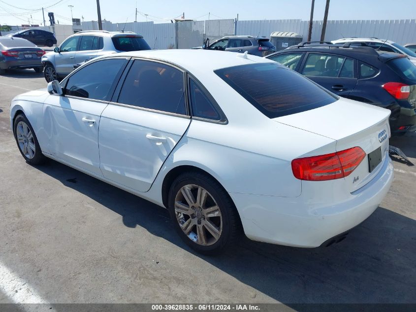 2010 Audi A4 2.0T Premium VIN: WAUAFAFL0AN059691 Lot: 39628835