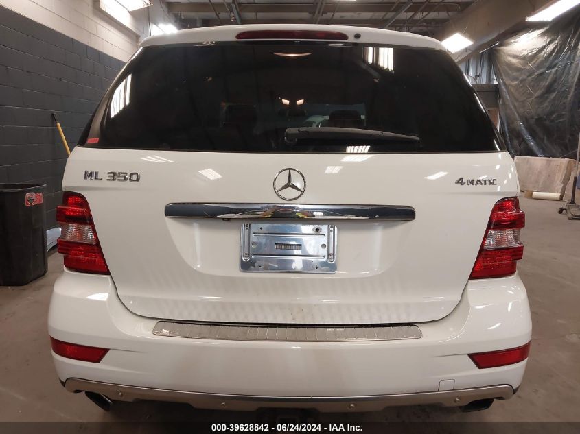 2011 Mercedes-Benz Ml 350 4Matic VIN: 4JGBB8GB6BA670850 Lot: 39628842