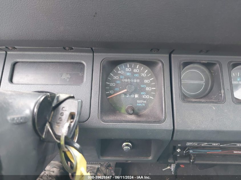 1992 Jeep Wrangler / Yj S VIN: 2J4FY19P1NJ554212 Lot: 39628847