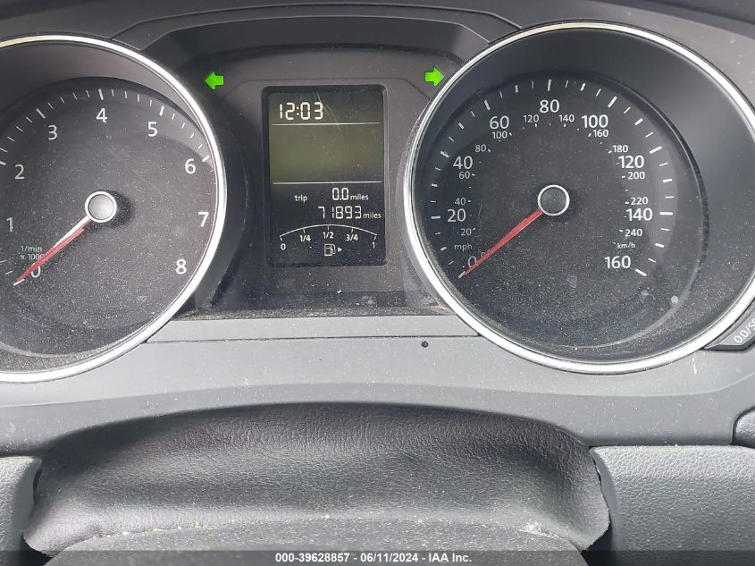 2017 Volkswagen Jetta 1.4T S VIN: 3VW2B7AJ7HM415406 Lot: 39628857