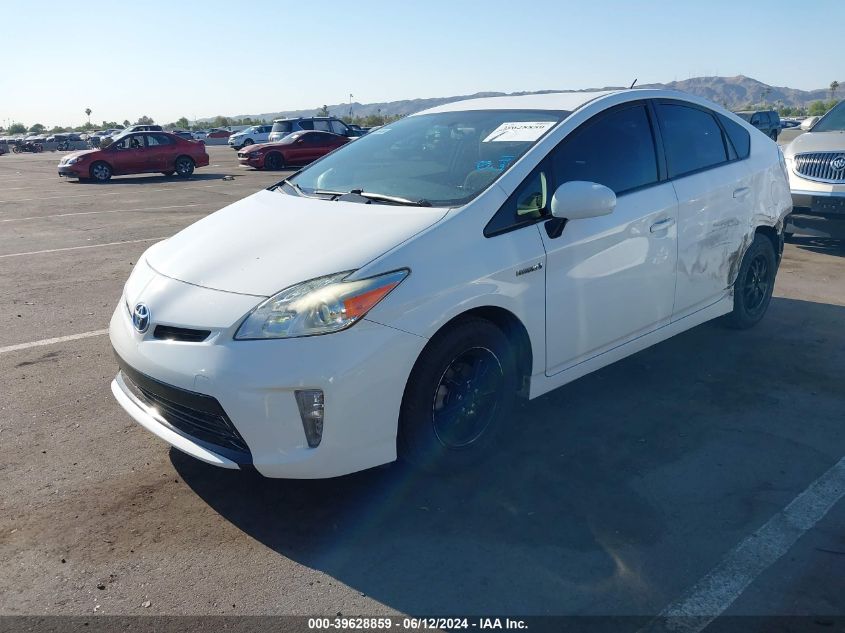 2015 Toyota Prius Two VIN: JTDKN3DUXF1965802 Lot: 39628859