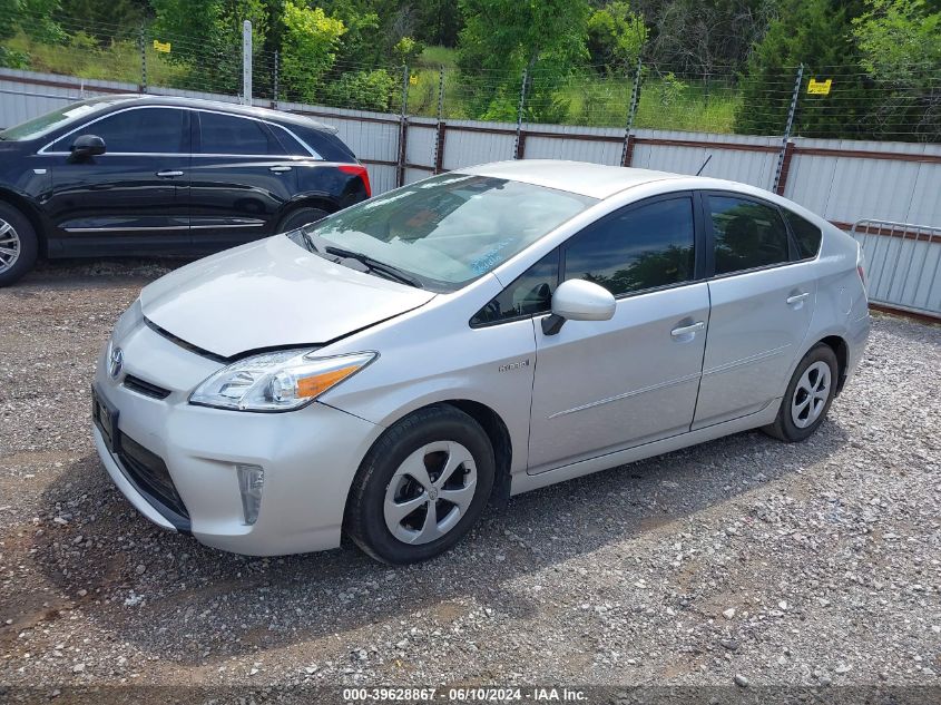 2012 Toyota Prius Two VIN: JTDKN3DU2C5489260 Lot: 39628867