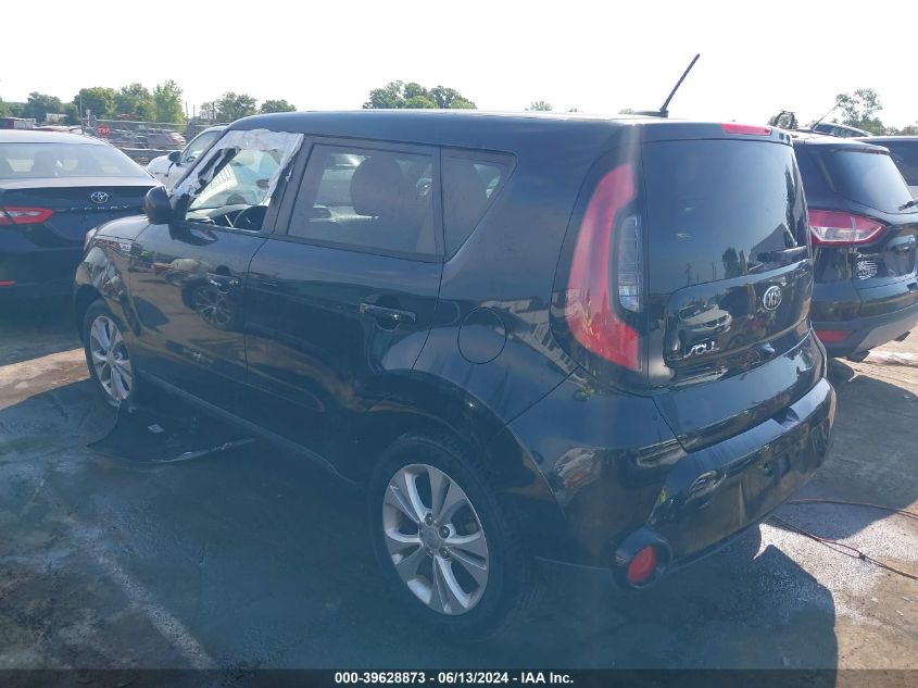 2016 Kia Soul + VIN: KNDJP3A54G7261368 Lot: 39628873