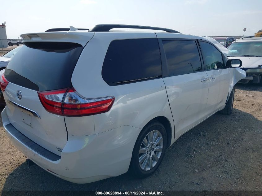 2015 Toyota Sienna Limited Premium 7 Passenger VIN: 5TDDK3DCXFS115003 Lot: 39628894