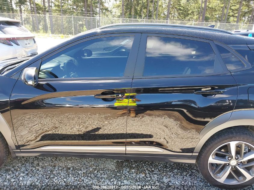 2021 Hyundai Kona Ultimate VIN: KM8K5CA53MU631941 Lot: 39628917