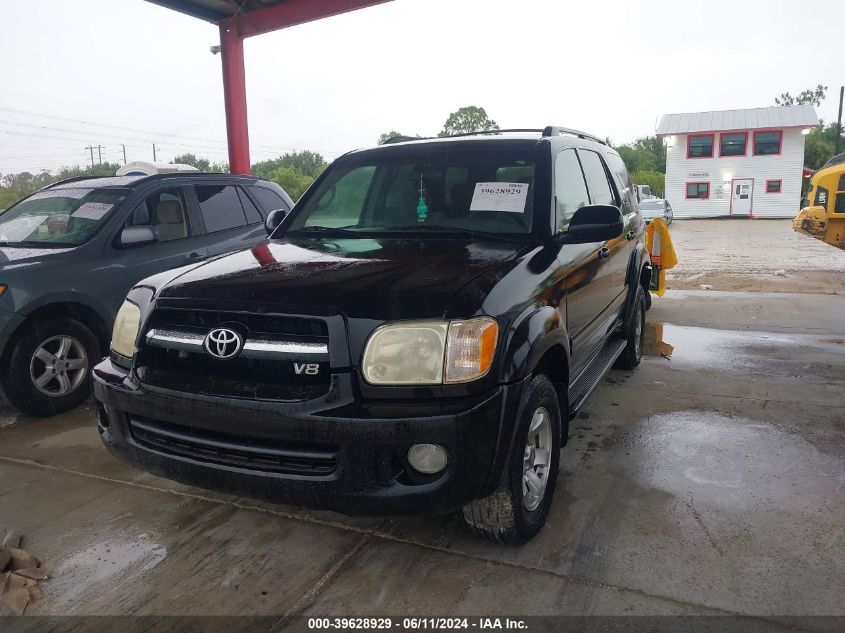 2005 Toyota Sequoia Sr5 VIN: 5TDZT34A35S253062 Lot: 39628929