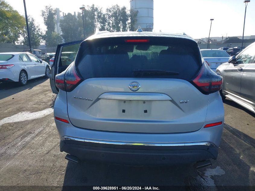 2020 Nissan Murano Sv Fwd VIN: 5N1AZ2BJXLN101822 Lot: 39628951