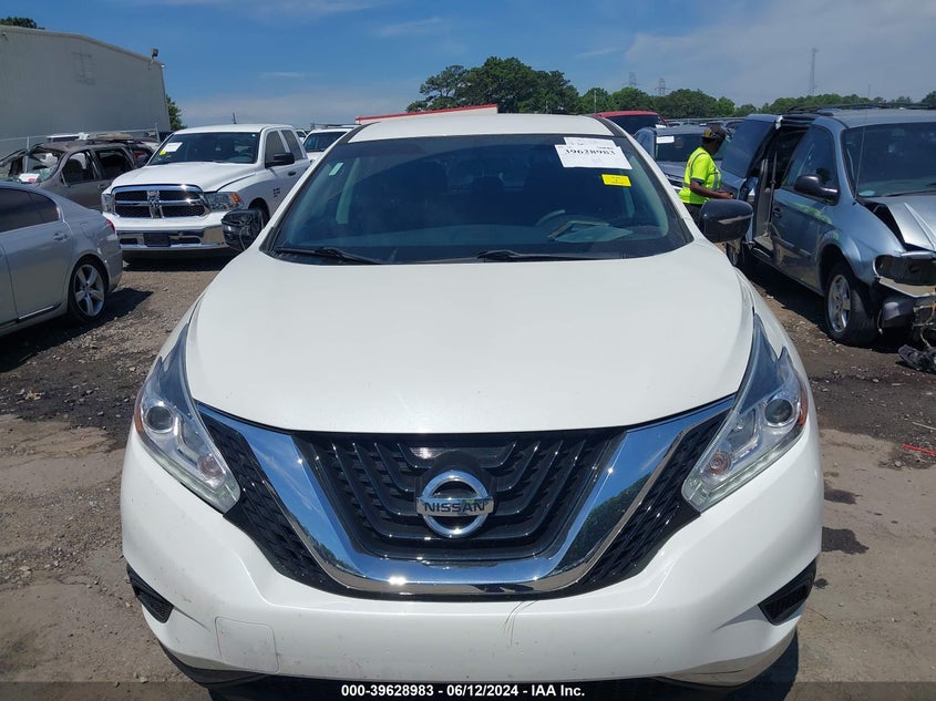 2015 Nissan Murano S VIN: 5N1AZ2MG0FN234580 Lot: 39628983