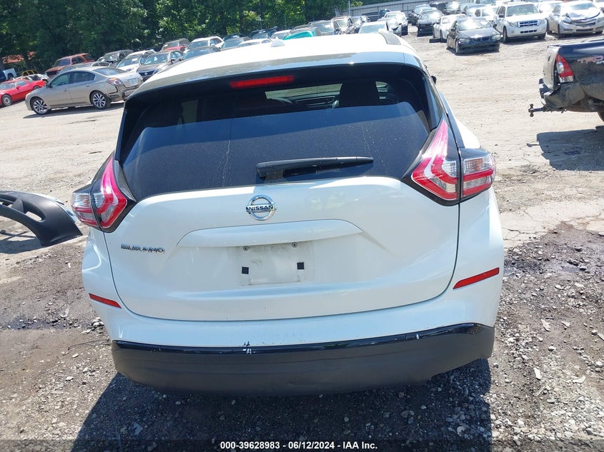 2015 Nissan Murano S VIN: 5N1AZ2MG0FN234580 Lot: 39628983