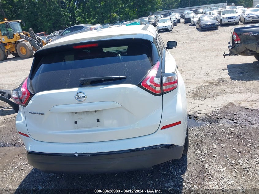 2015 Nissan Murano S VIN: 5N1AZ2MG0FN234580 Lot: 39628983
