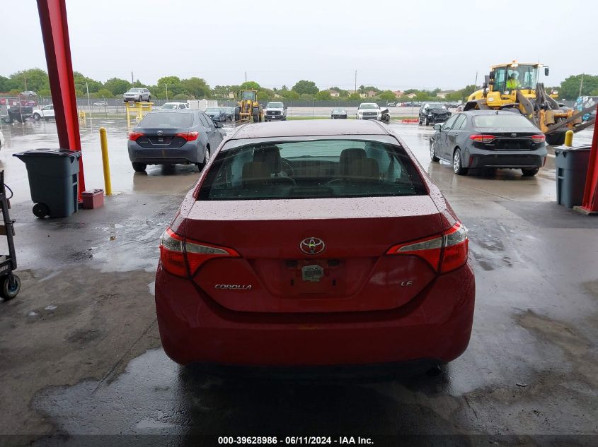 2014 Toyota Corolla Le VIN: 5YFBURHE6EP131271 Lot: 39628986