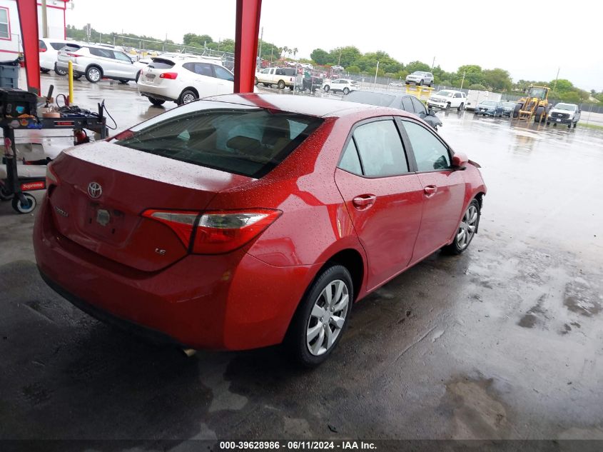 2014 Toyota Corolla Le VIN: 5YFBURHE6EP131271 Lot: 39628986