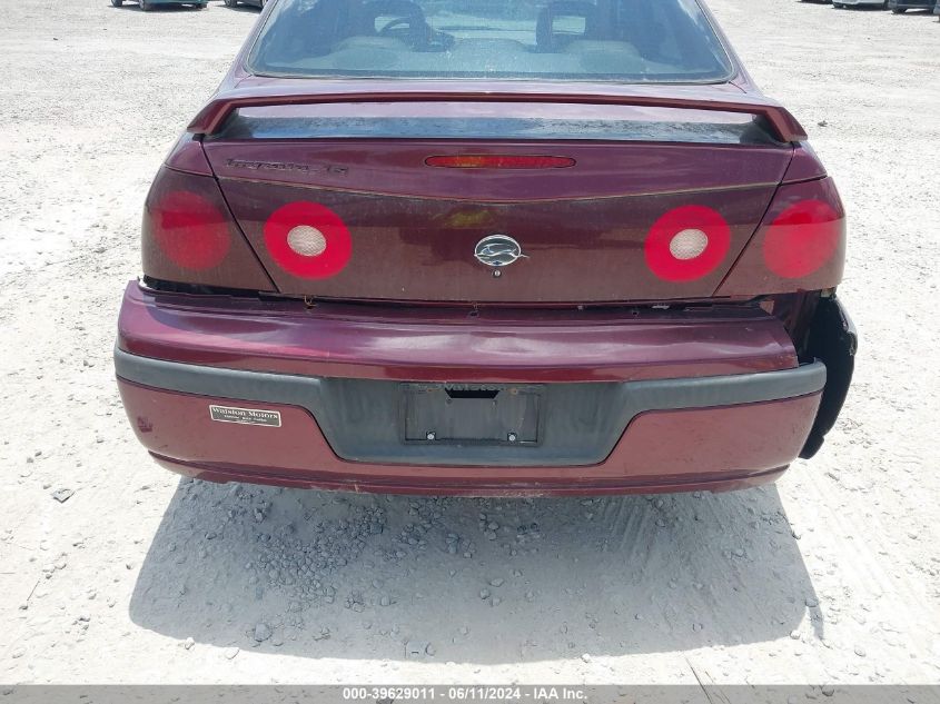 2002 Chevrolet Impala Ls VIN: 2G1WH55K929273529 Lot: 39629011