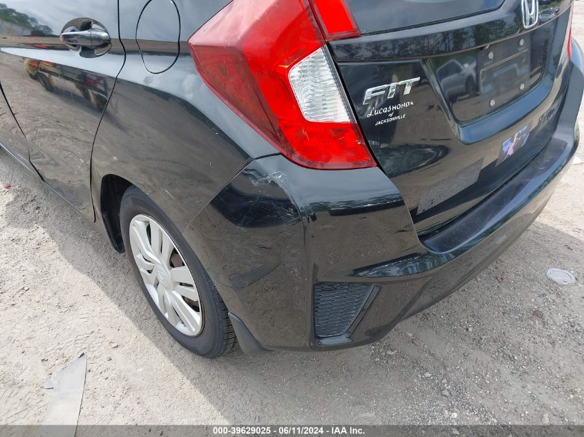 2015 Honda Fit Lx VIN: 3HGGK5H56FM737054 Lot: 39629025