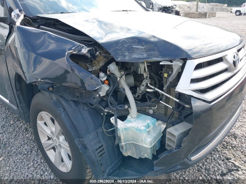2012 Toyota Highlander Base V6 VIN: 5TDBK3EH1CS125884 Lot: 39629038