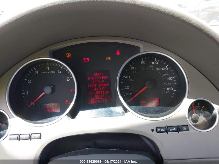 2009 Audi A4 2.0T Special Edition VIN: WAUAF48H79K006574 Lot: 39629069