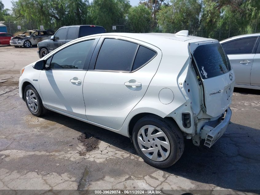 2015 Toyota Prius C Two VIN: JTDKDTB36F1586552 Lot: 39629074