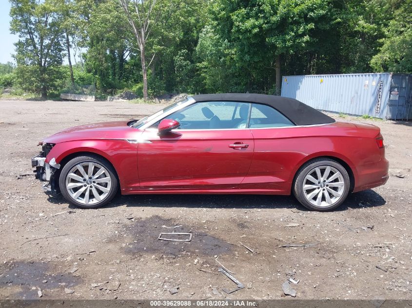 WAUYNGF57JN017055 2018 Audi A5 2.0T Premium