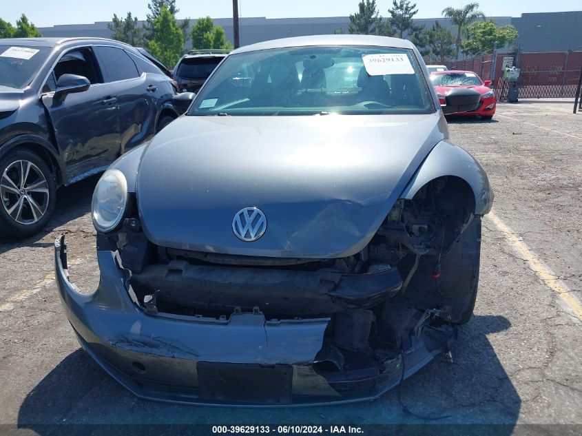 2013 Volkswagen Beetle 2.5L Entry VIN: 3VWFP7AT7DM654176 Lot: 39629133