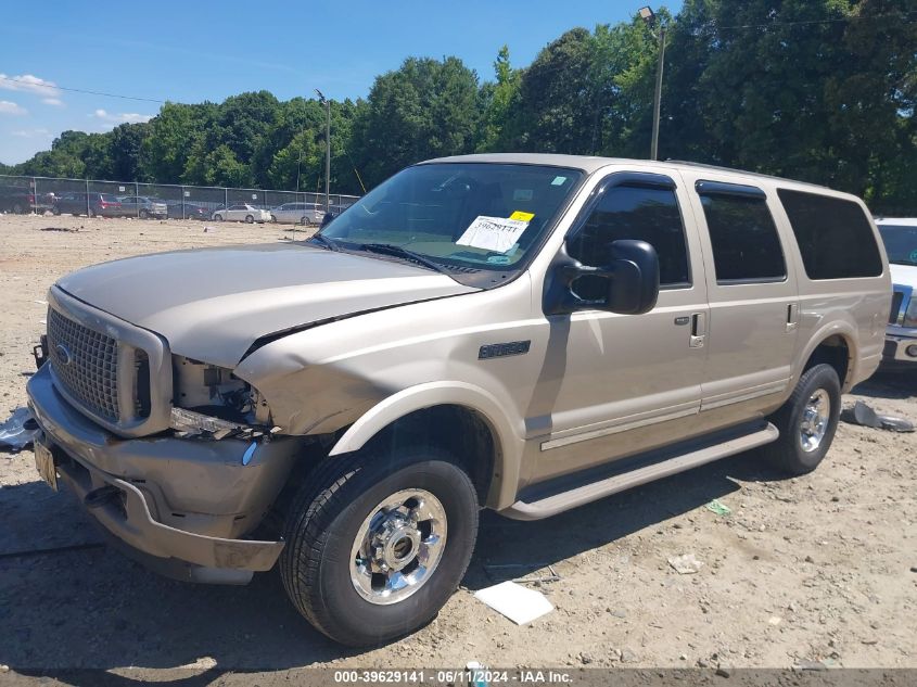 2004 Ford Excursion Limited VIN: 1FMSU43P44EA22343 Lot: 39629141