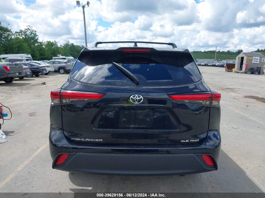 2021 Toyota Highlander Xle VIN: 5TDHZRBH1MS157233 Lot: 39629156