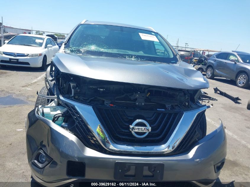 2017 Nissan Murano Sl VIN: 5N1AZ2MG0HN165330 Lot: 39629162