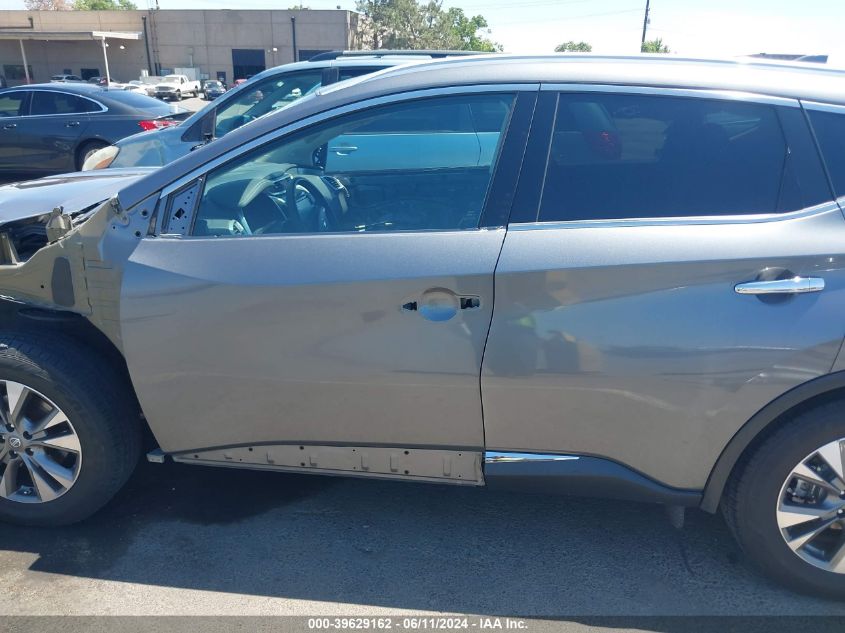 2017 Nissan Murano Sl VIN: 5N1AZ2MG0HN165330 Lot: 39629162