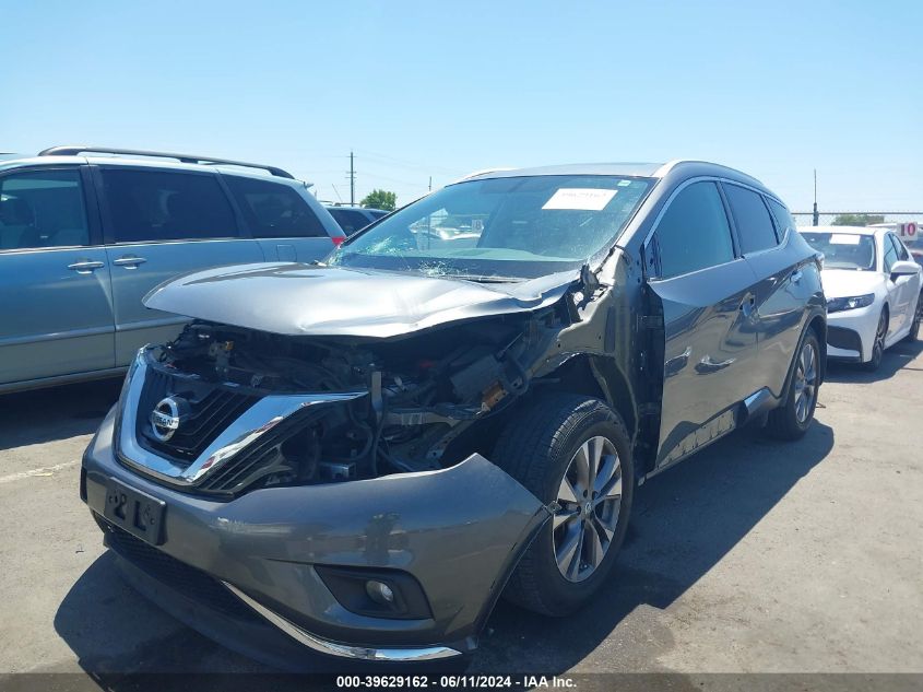 2017 Nissan Murano Sl VIN: 5N1AZ2MG0HN165330 Lot: 39629162