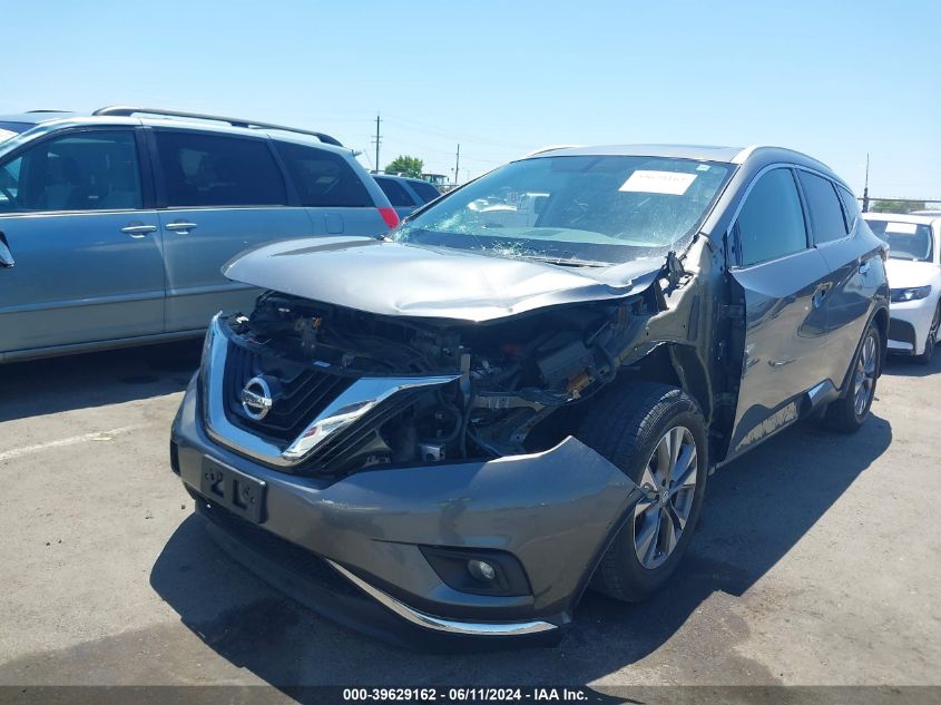 2017 Nissan Murano Sl VIN: 5N1AZ2MG0HN165330 Lot: 39629162