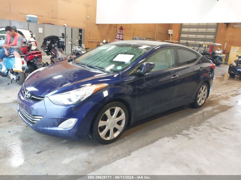 2013 Hyundai Elantra Limited VIN: 5NPDH4AE6DH183585 Lot: 39629171